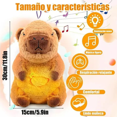 Peluche Capibara Brillante Músical