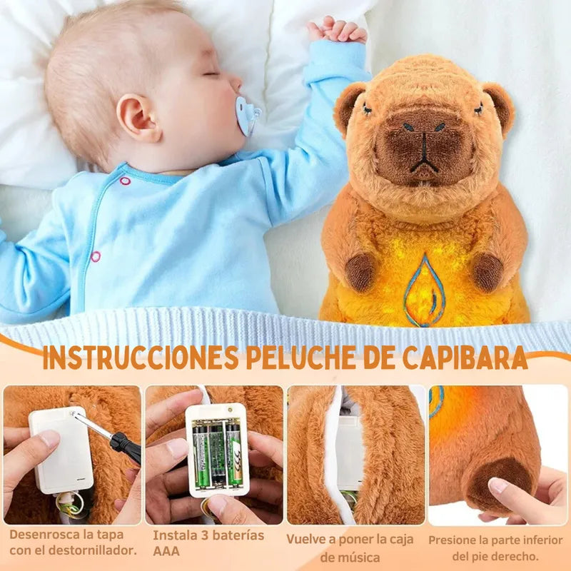 Peluche Capibara Brillante Músical