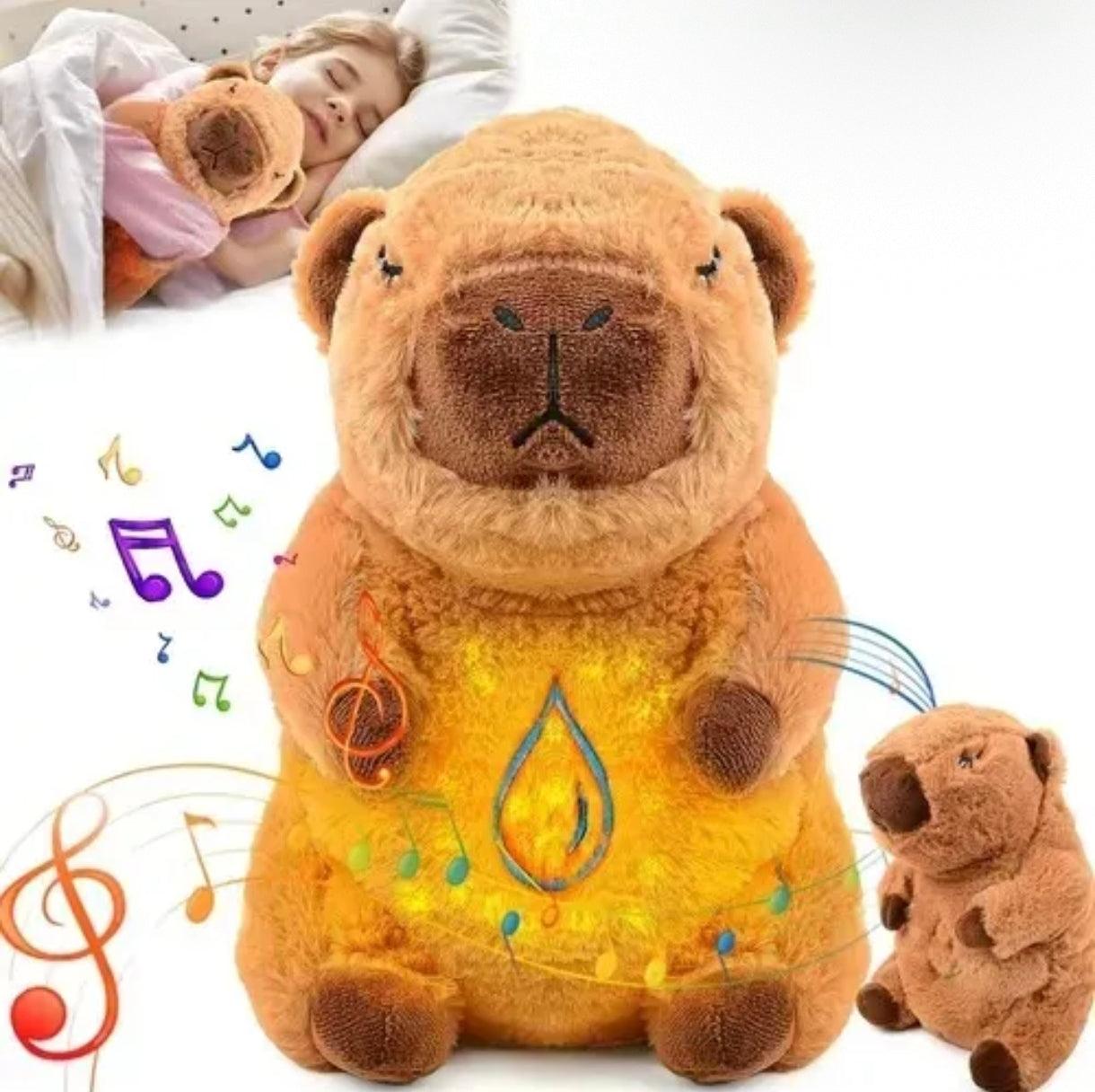 Peluche Capibara Brillante Músical